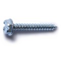 Midwest Fastener Sheet Metal Screw, #6 x 1 in, Zinc Plated Steel Hex Head Slotted Drive, 100 PK 02914